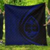 Guam Coat Of Arms Polynesian Premium Quilt  Circle Style  03 J2  Quilt